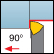 Per esterni, ISO W, 90°